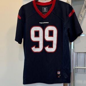 NFL Houston Texans Youth L 14/16 Navy #99 Football Jersey